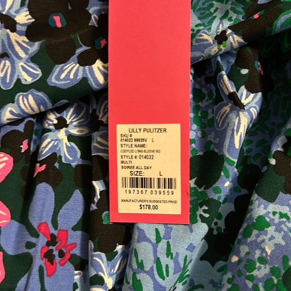Long sleeve, Lilly Pulitzer romper, size large - Picture 2 of 2